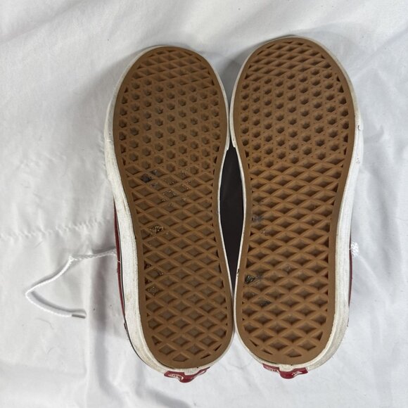 Vans Old Skool Hi Shoes Athletic Canvas Skate Sneakers Maroon Mens 7.5 Women’s 9 - Picture 9 of 10